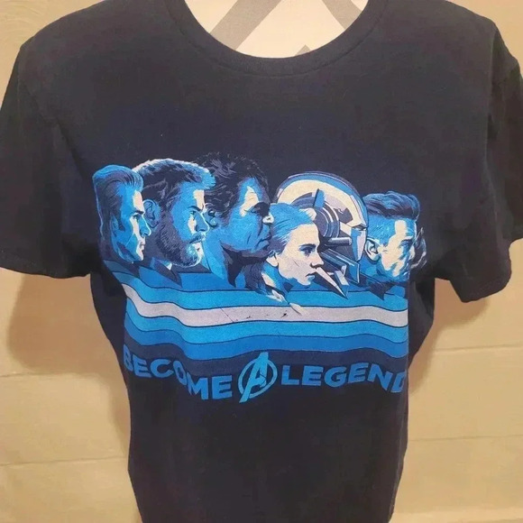 Loot Crate Exclusive Marvel AVENGERS Become A Legend Navy Blue T Shirt Large. - Picture 2 of 7